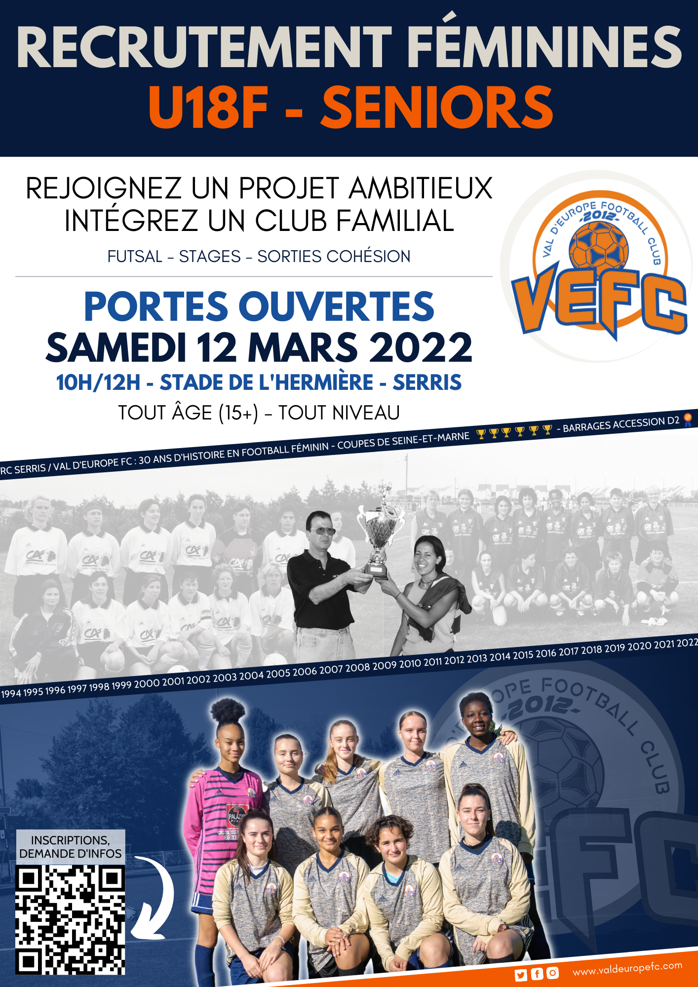 PORTES OUVERTES U18F SENIORS FEMININES